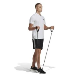 Polo Adidas Essentials -BULLPADEL Soldes Magasin adidas ib8105 6 apparel on model walking view white