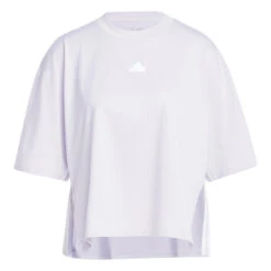 T-shirt Femme Adidas Express All Gender Anti-microbial -BULLPADEL Soldes Magasin adidas is0877 2 apparel photography front center view white