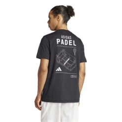 T-shirt Adidas Padel -BULLPADEL Soldes Magasin adidas is2403 5 apparel on model back view whiterep2