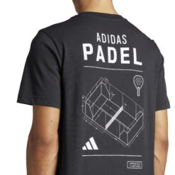 T-shirt Adidas Padel -BULLPADEL Soldes Magasin adidas is2403 8 apparel on model detail view 2 whiterep2