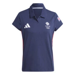 Polo Femme Adidas Team GB -BULLPADEL Soldes Magasin adidas is3572 1 apparel photography front view white