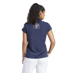 Polo Femme Adidas Team GB -BULLPADEL Soldes Magasin adidas is3572 5 apparel on model back view white