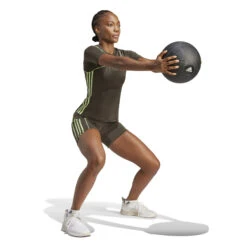 Cuissard Femme Adidas Hyperglam Color Pop 5" 10 Cuissard Femme Adidas Hyperglam Color Pop 5" -BULLPADEL Soldes Magasin adidas is4059 5 apparel on model walking view white