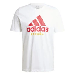 T-shirt Adidas Espagne Graphic -BULLPADEL Soldes Magasin adidas iu2127 1 apparel photography front view white