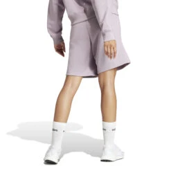 Short En Molleton Femme Adidas All Szn -BULLPADEL Soldes Magasin adidas iw3800 4 apparel on model back view white nw040524x