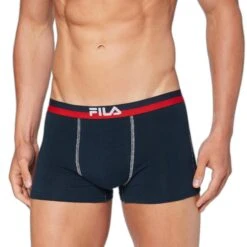 Boxer Coton Fila FU5020 (x2) -BULLPADEL Soldes Magasin fila fi 1bcx2 fu5020 ww blanc bleu orange 2