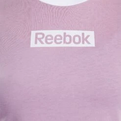 T-shirt Femme Reebok Slim Essentials Linear Logo -BULLPADEL Soldes Magasin fj2722 app on model detail 1 white