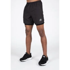 Short 2 En 1 Gorilla Wear Modesto -BULLPADEL Soldes Magasin gorilla wear 9100390001 black 2