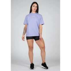 T-shirt Oversize Femme Gorilla Wear Medina -BULLPADEL Soldes Magasin gorilla wear 9154670000 lilac 4