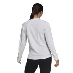 T-shirt Femme Adidas Aeroready Designed To Move Sport -BULLPADEL Soldes Magasin hd9346 app on model back white