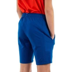 Short Enfant Le Coq Sportif Tri N°1 -BULLPADEL Soldes Magasin le coq sportif 2310047 bleu electrique 4