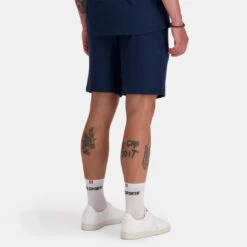 Short Monochrome Le Coq Sportif N°1 -BULLPADEL Soldes Magasin le coq sportif 2321276 noir 5