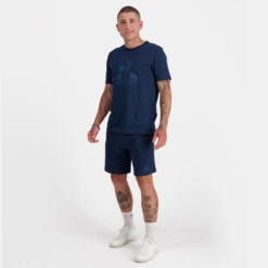 Short Monochrome Le Coq Sportif N°1 -BULLPADEL Soldes Magasin le coq sportif 2321276 noir 6