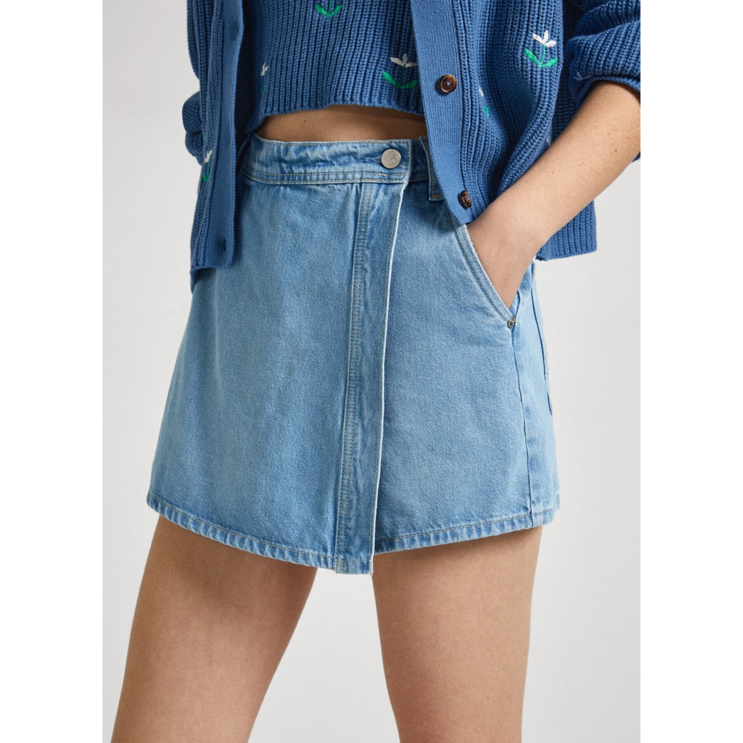 Jupe-short Femme Pepe Jeans Regular 2 Jupe-short Femme Pepe Jeans Regular â Image 2